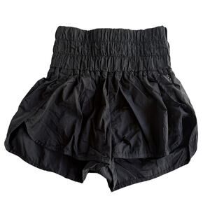 Free People Movement XS Nylon Lined Black High Waisted Shorts Athletic Trendy